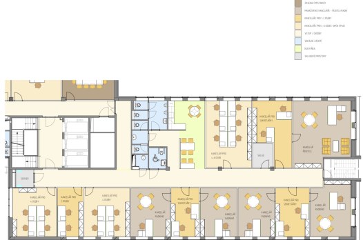 půdorys - možné rozdělení